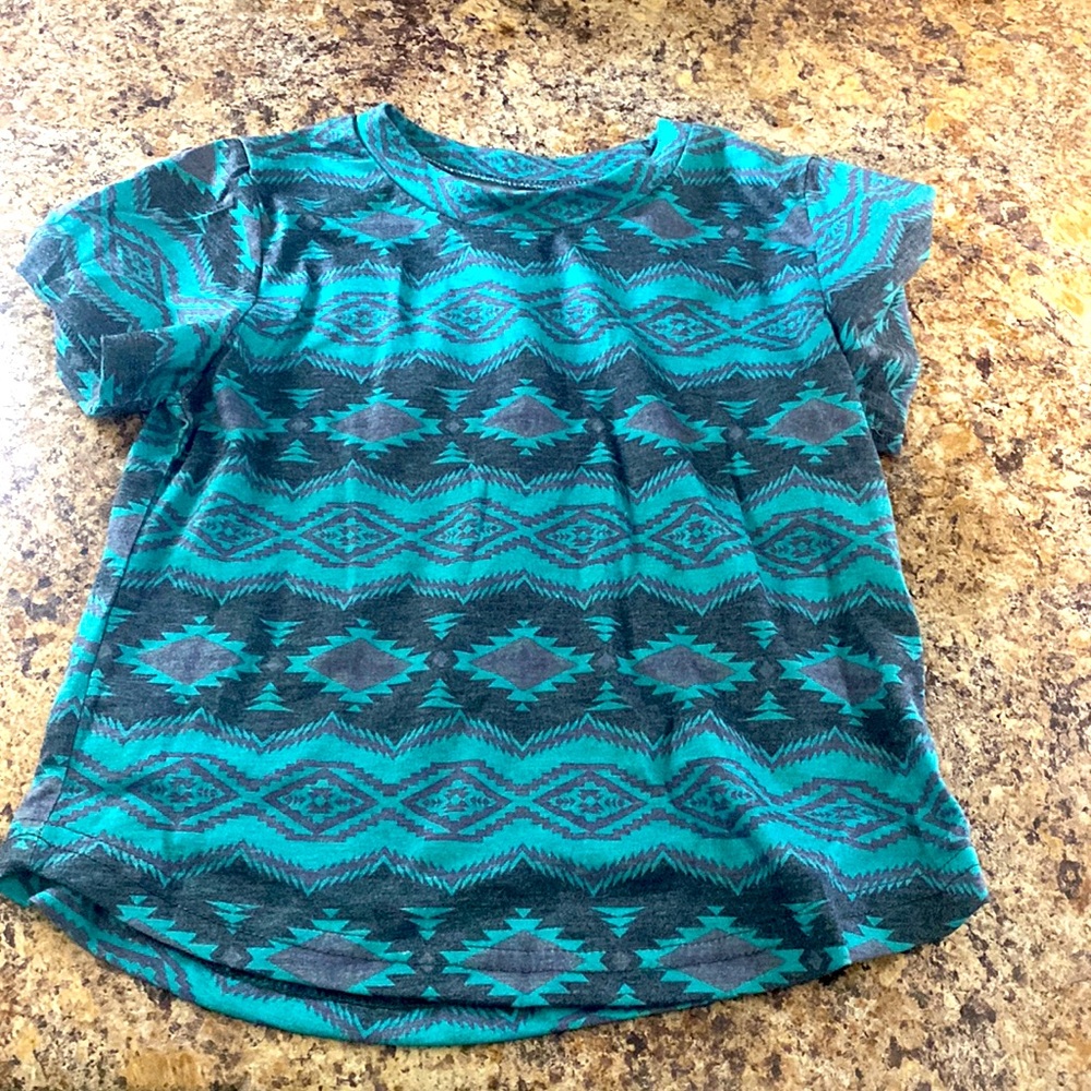 Caboose Kids Teal Aztec T-Shirt